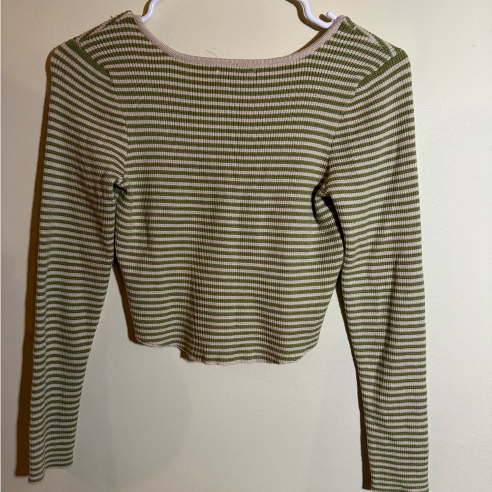 LA Hearts cropped long sleeve